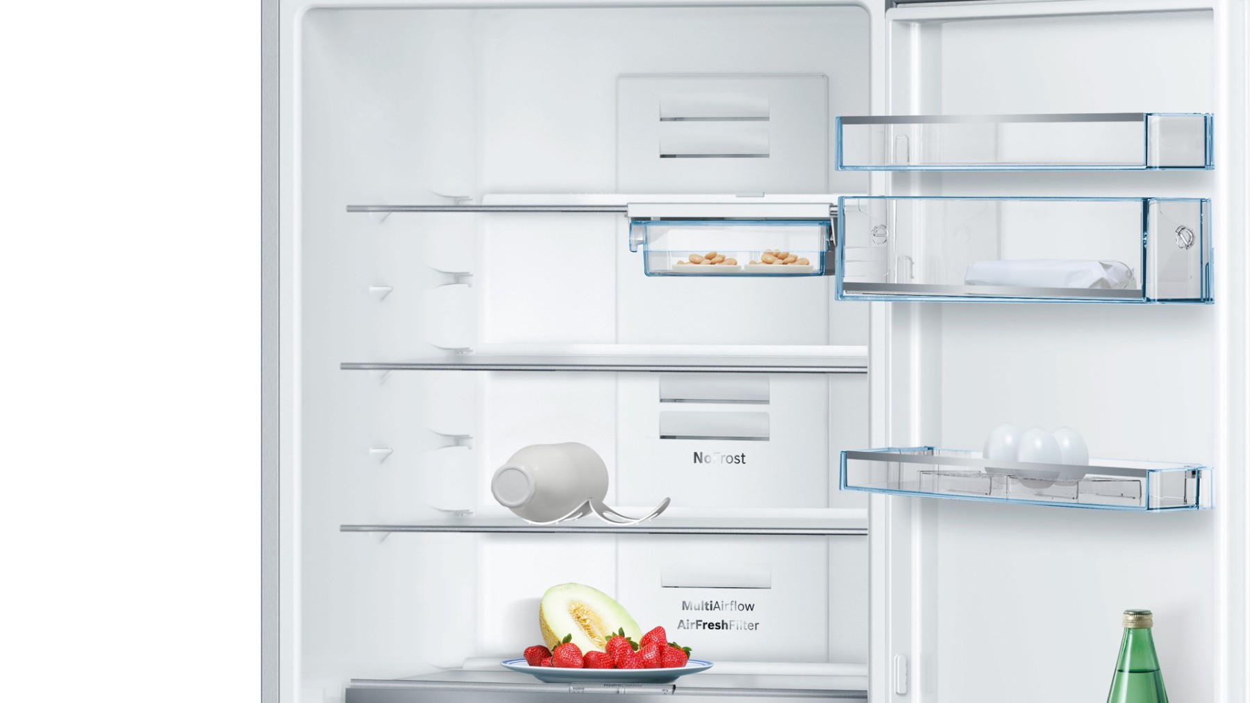 KGN57AIF0N Serie | 6 Alttan Donduruculu Buzdolabı 185 x 70 cm Kolay temizlenebilir Inox