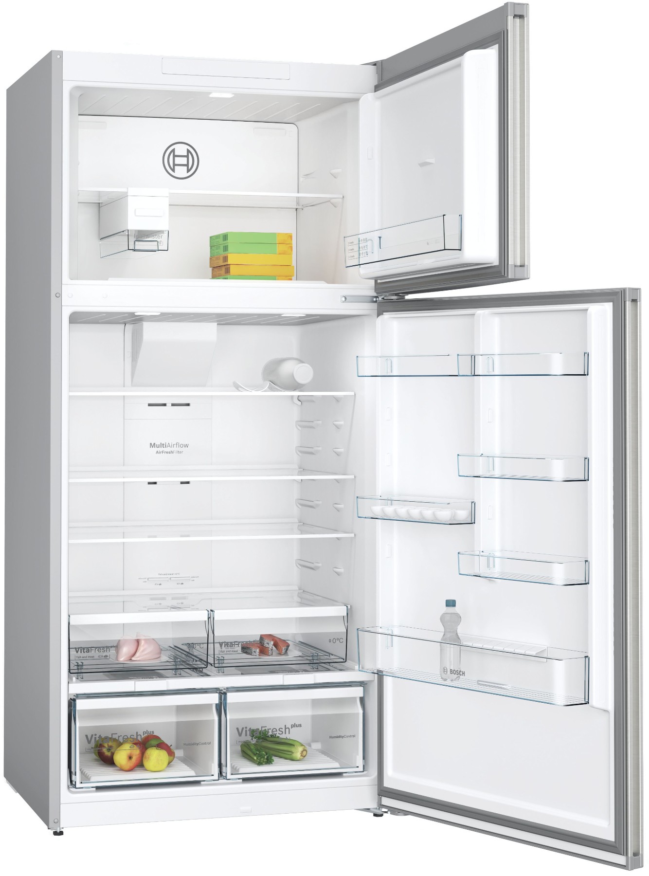 KDN86XIF0N Serie | 4 Üstten Donduruculu Buzdolabı 186 x 86 cm Kolay temizlenebilir Inox