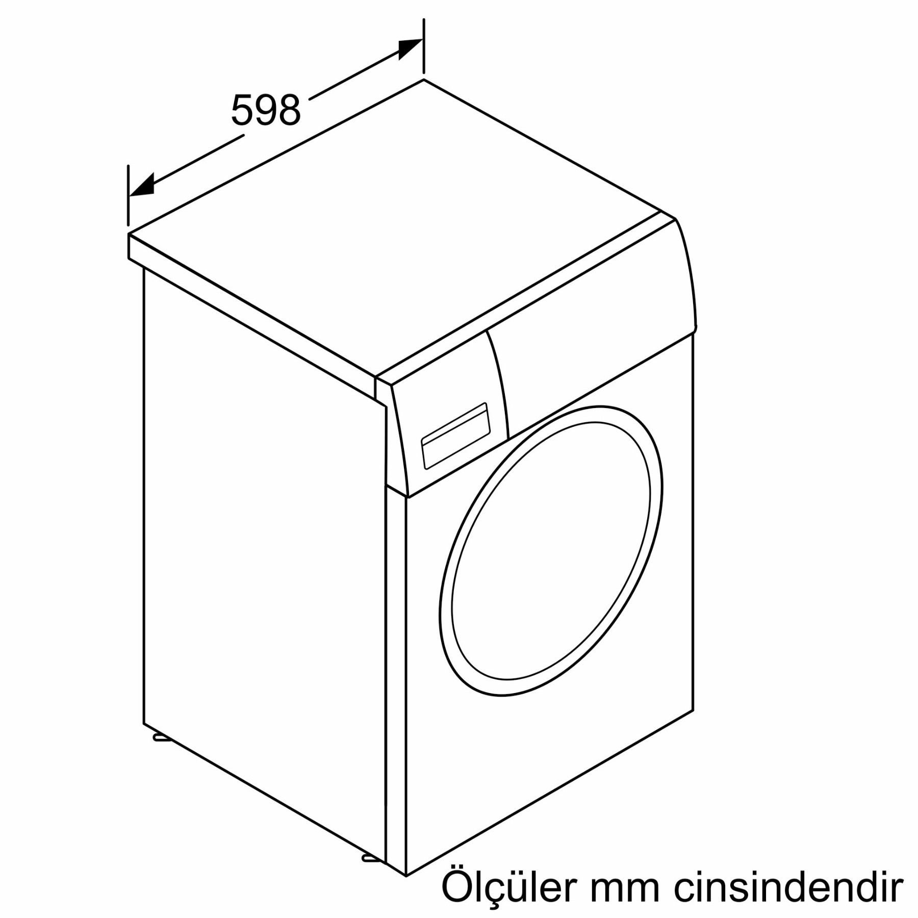WAX28E50TR HomeProfessional Çamaşır Makinesi 10 kg 1400 dev./dak.